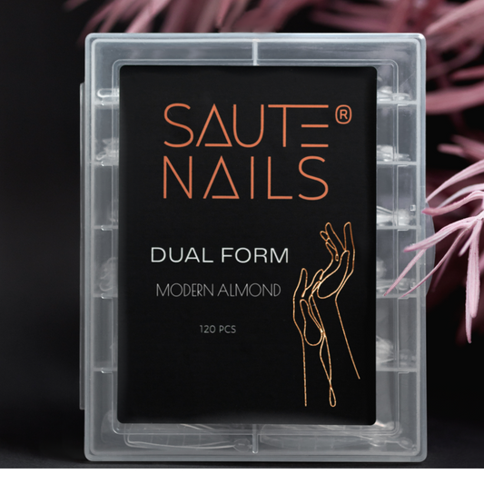 Dual Form Moldem Almond Saute Nails 120ud.