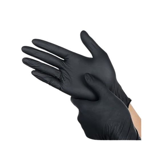 Guantes de nitrilo color negro sin polvo
