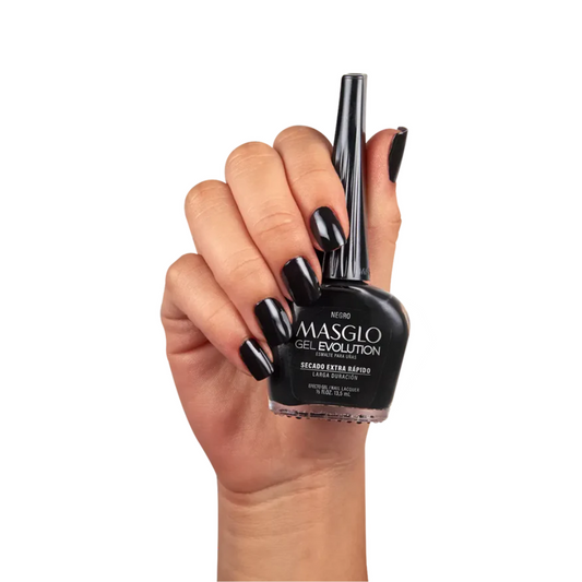 Negro Esmalte Gel Evolution Masglo 13,5 ml.
