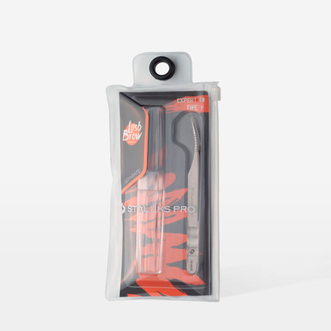 Pinza para extensiones de pestañasl Expert 40-11 Staleks