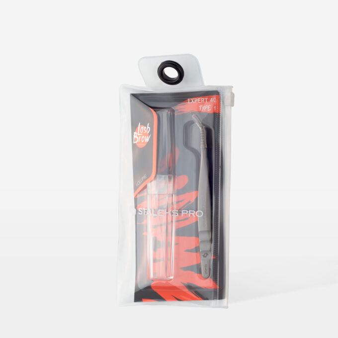 Pinza para extensiones de pestañas Expert 40-1 Staleks