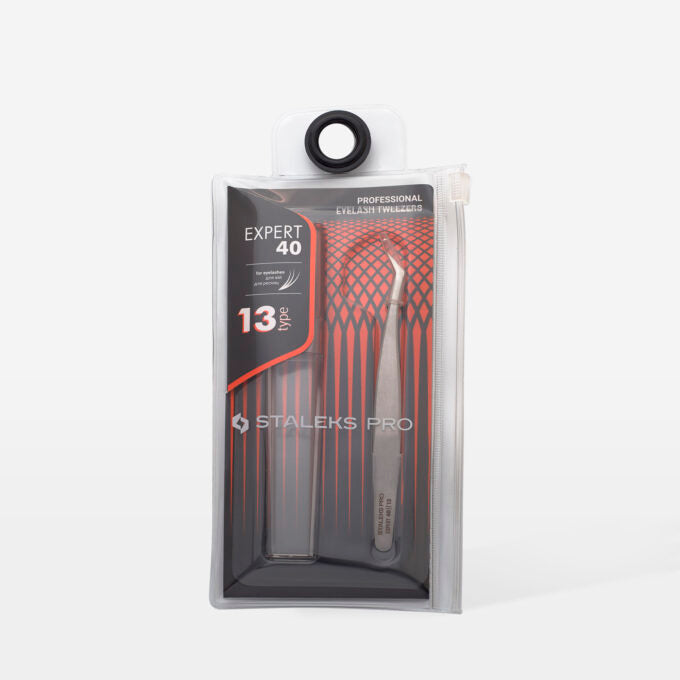 Pinza para extensiones de pestañas Expert 40-13 Staleks
