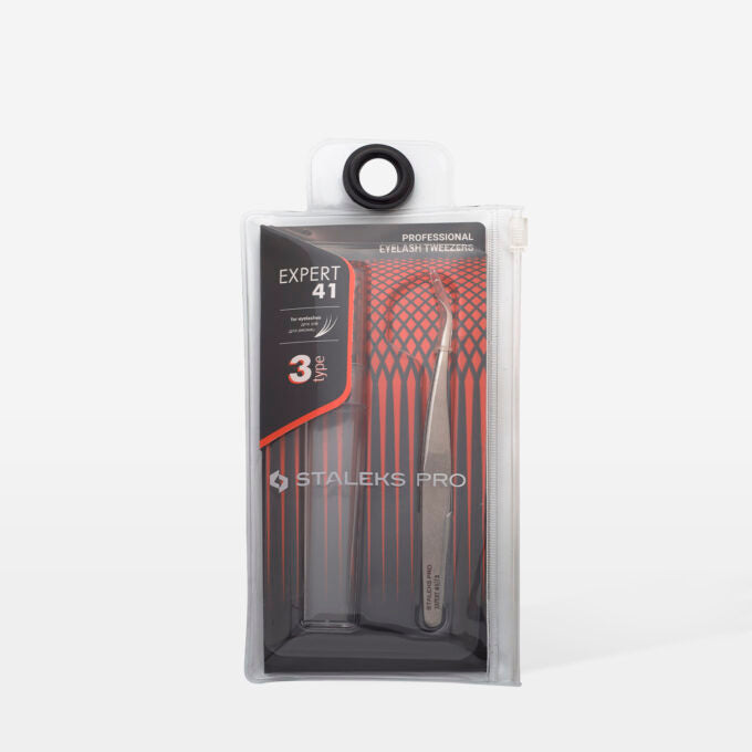 Pinza para extensiones de pestañas Expert 41-3 Staleks