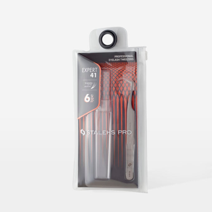 Pinza para extensiones de pestañas Expert 41-6 Staleks