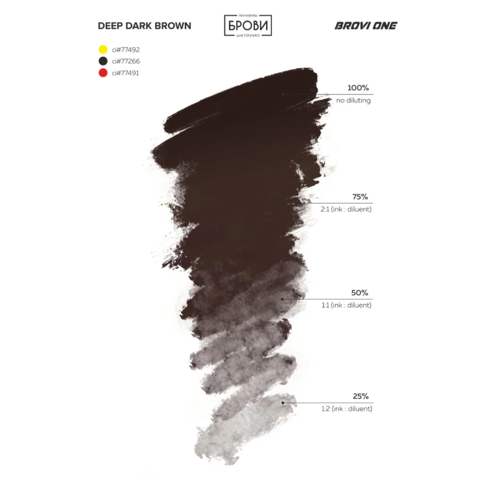 Deep Dark Brown línea mineral 5ml Brovi