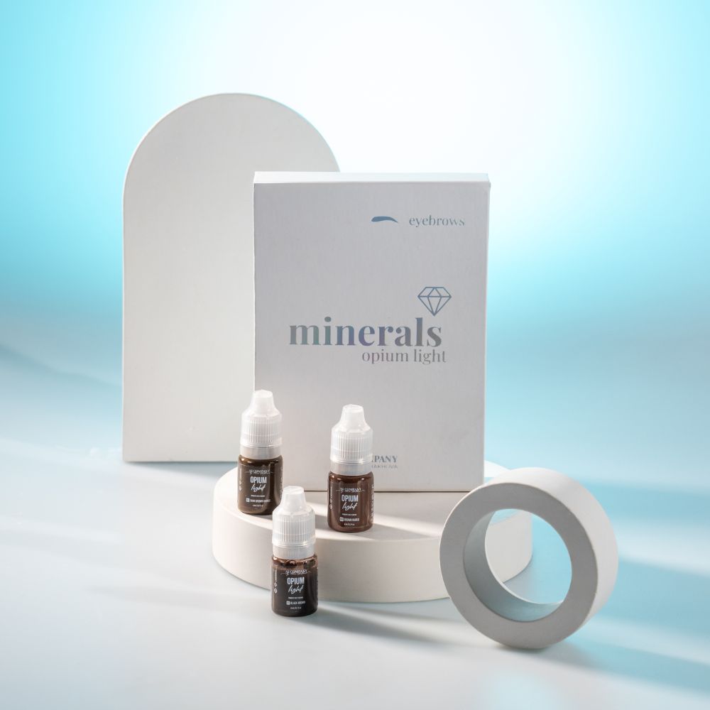 Brown Haired línea mineral As Pigments