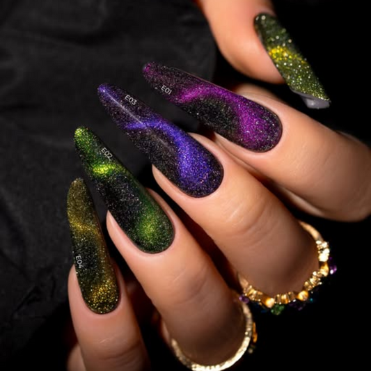 Cat Eye Effect esmaltes semipermanentes Saute Nails 4x8ml.