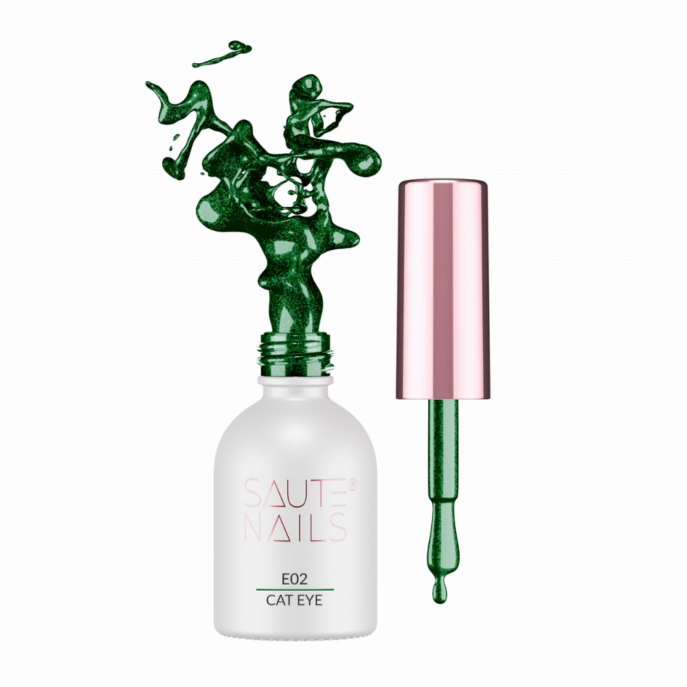 Cat Eye Effect esmaltes semipermanentes Saute Nails 4x8ml.