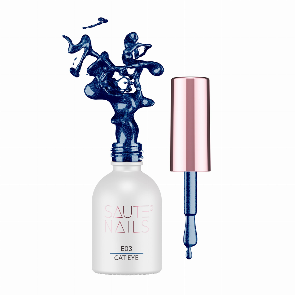 Cat Eye Effect esmaltes semipermanentes Saute Nails 4x8ml.