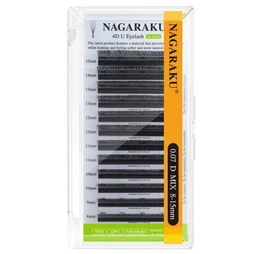 Extensiones de Pestañas Tecnológicas U Nagaraku 0,07mm