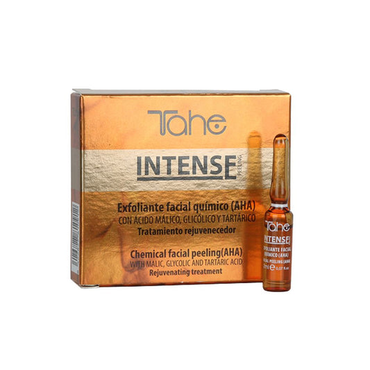 Exfoliante químico facial AHA Tahe Intense con ácidos glicólico málico tartárico, peeling profesional renovación celular, CADAK Beauty Alicante