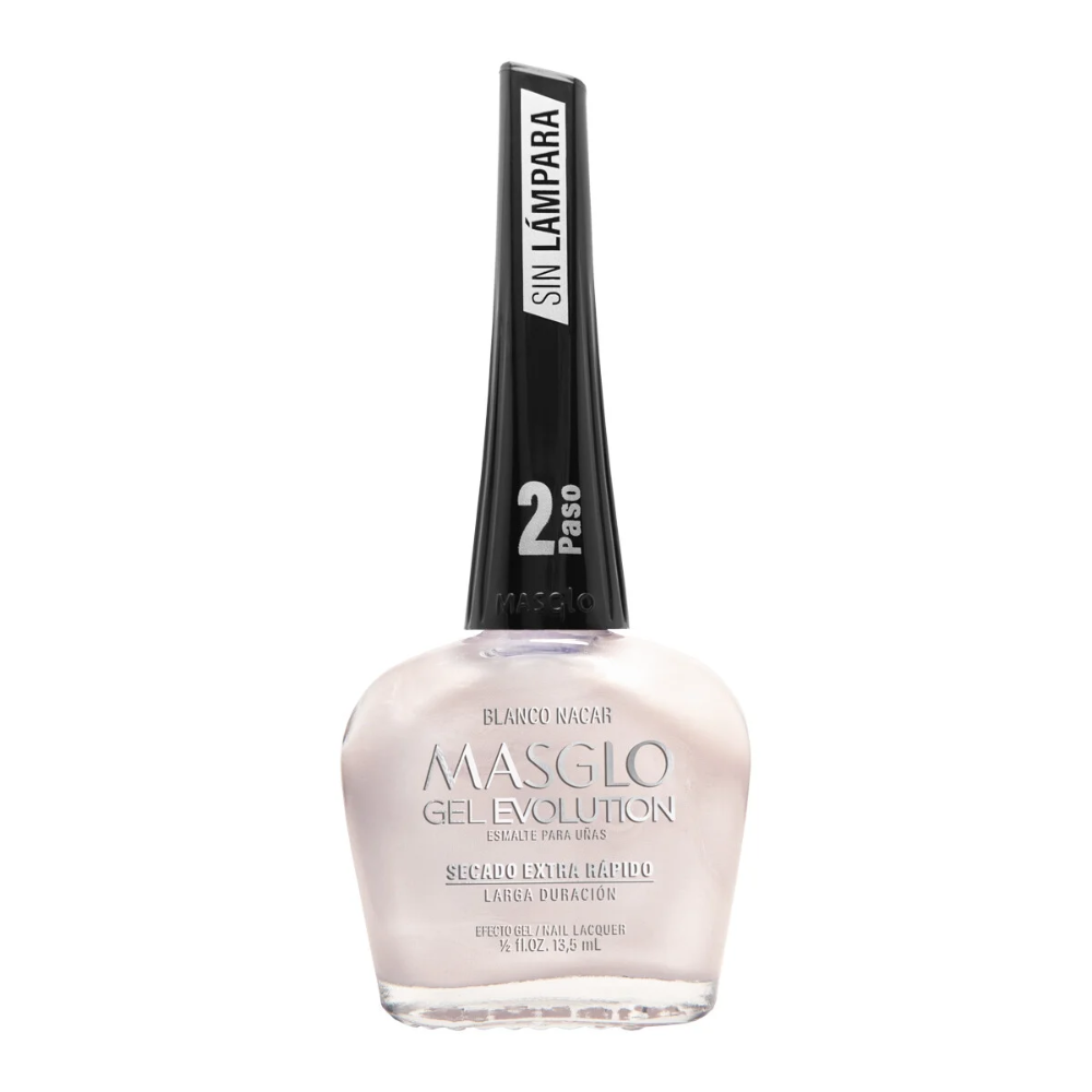 Blanco Nácar Esmalte Gel Evolution Masglo 13,5 ml.