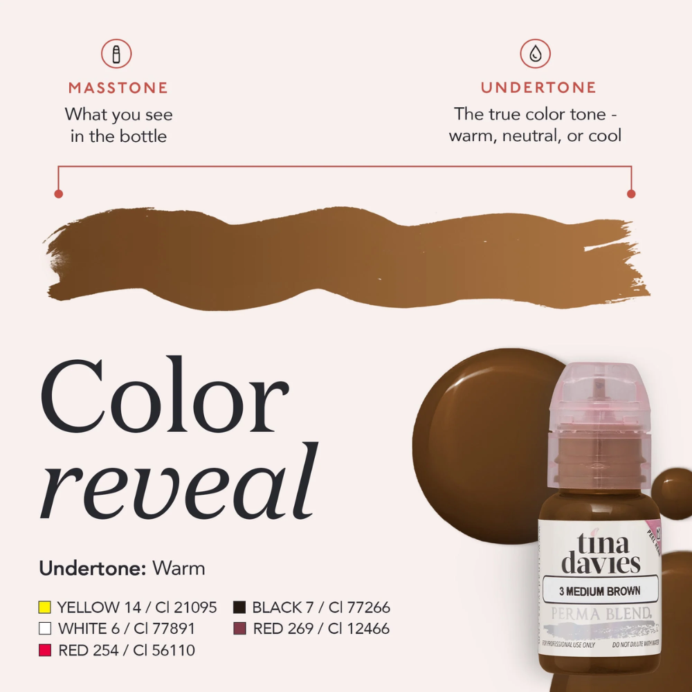 3 Medium Brown Tina Davies I ❤️ Ink Collection Luxe