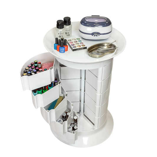 Carrito Auxiliar Espera GiroCo Blanco 15 Cajones