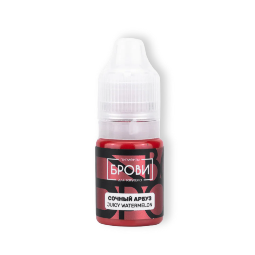 Juicy Watermelon pigmento rojo claro cálido para micropigmentación de labios.
