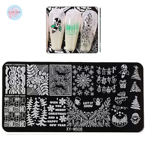 Placa Stamping Navidad