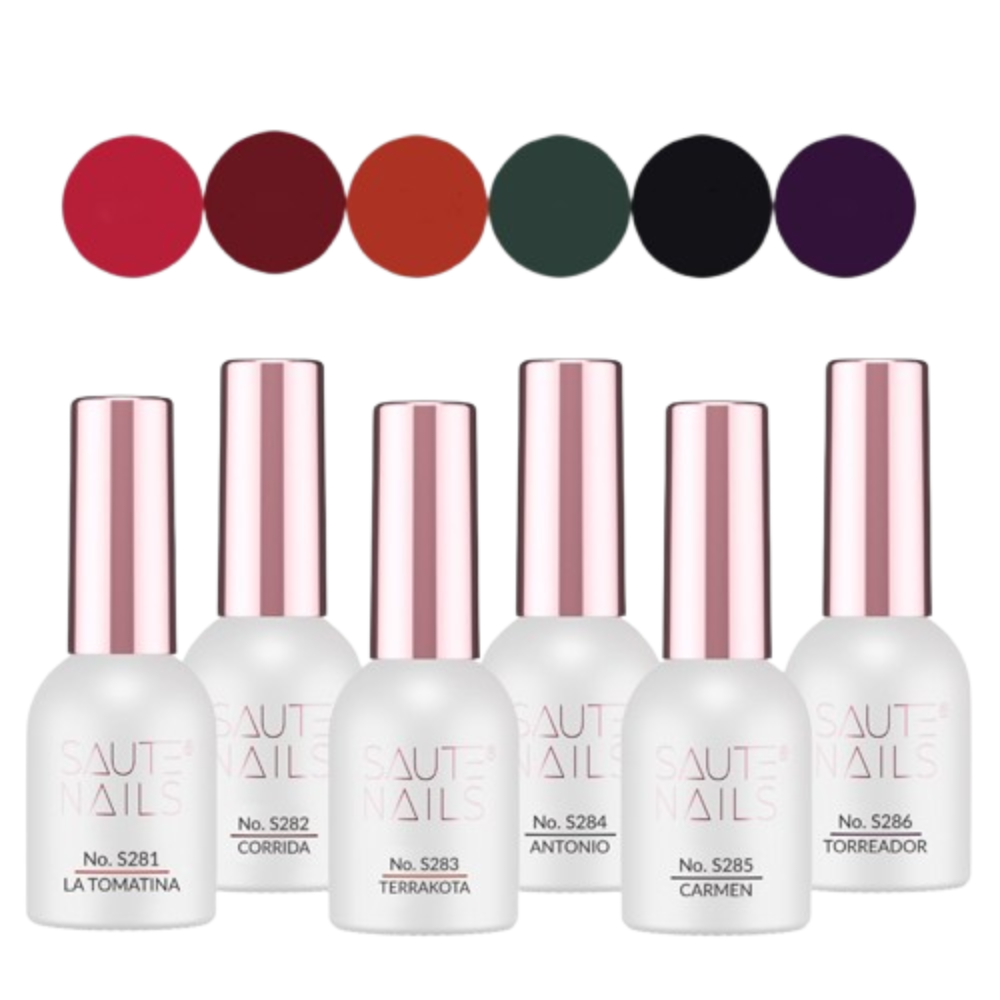 Feria de Saute esmaltes semipermanentes Saute Nails 6x8ml.