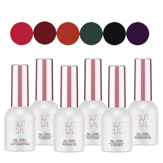 Feria de Saute esmaltes semipermanentes Saute Nails 6x8ml.