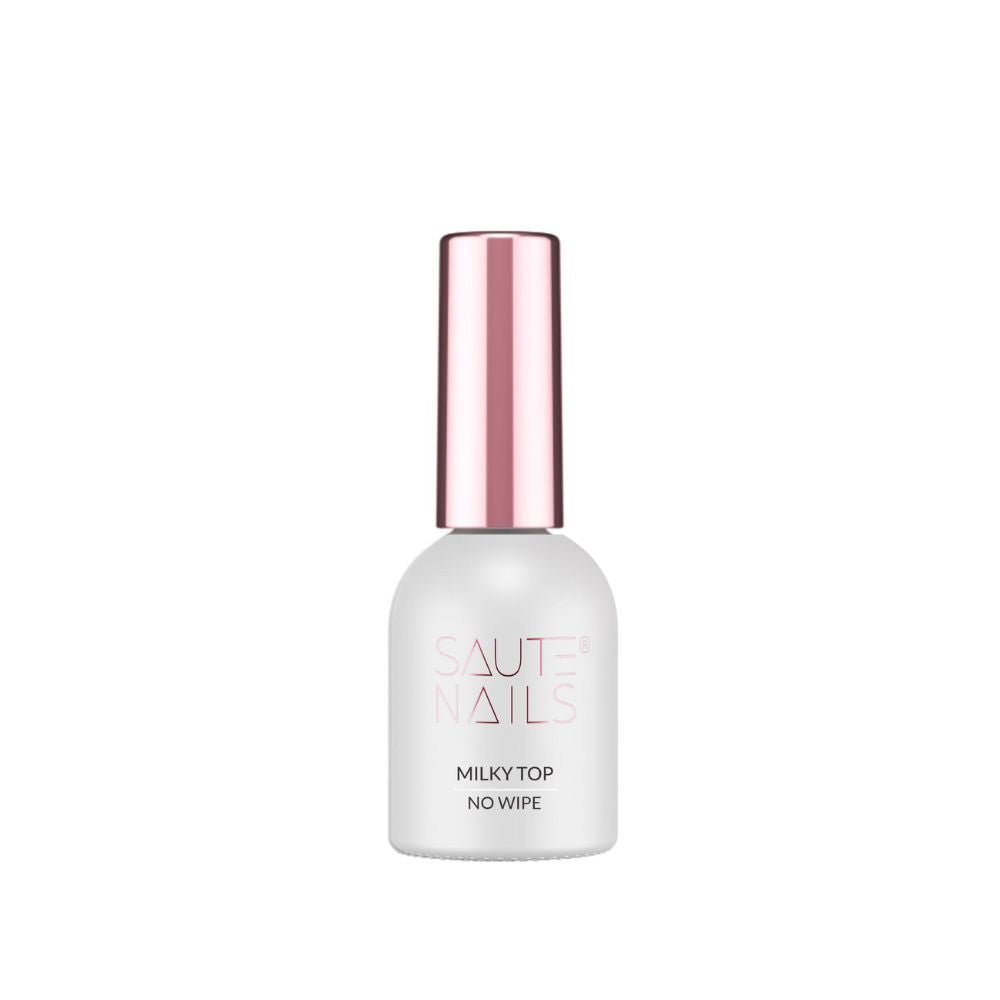 Top Milky No Wipe Acabado Lechoso Natural Saute Nails 8ml.