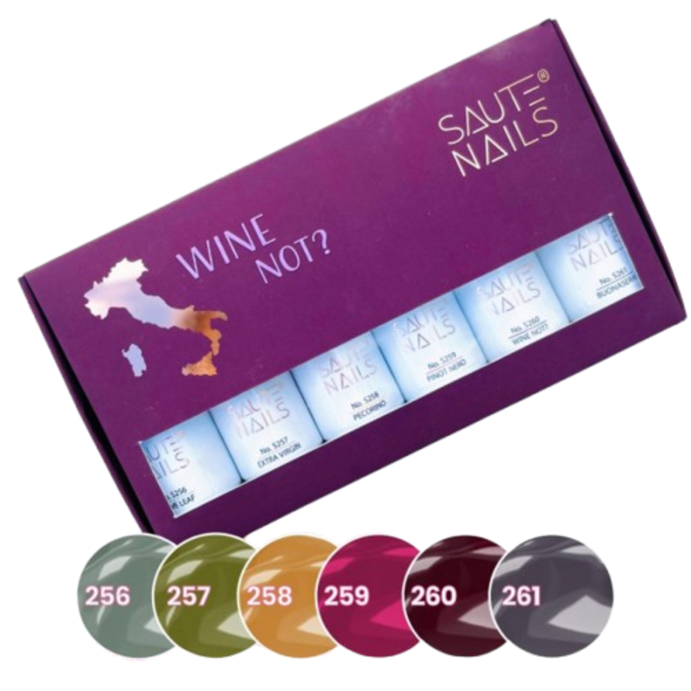 Wine Not esmaltes semipermanentes Saute Nails 6x8ml.