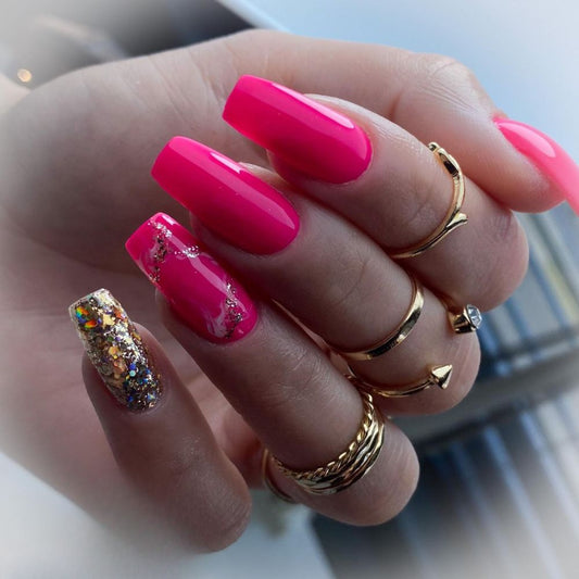 Hot Pink Esmalte Semipermanente Saute Nails 8ml.