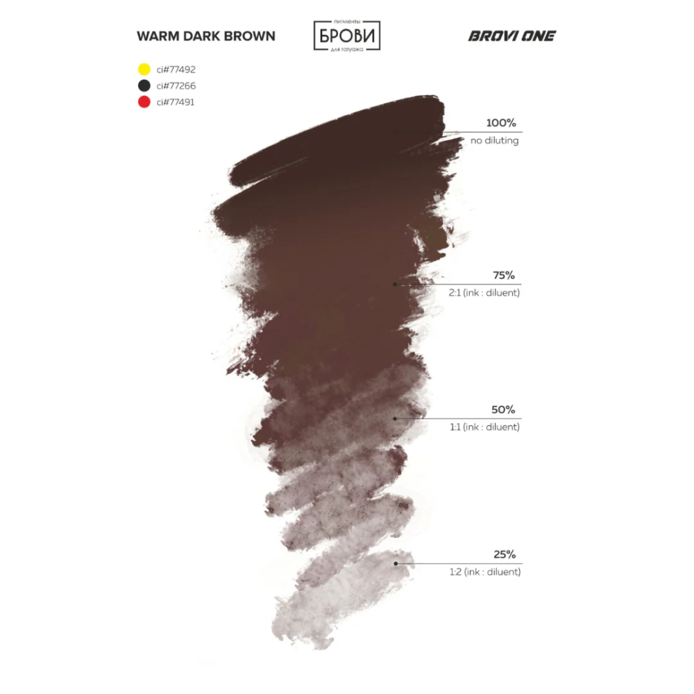 Warm Dark Brown línea mineral 5ml Brovi