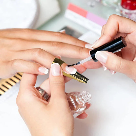 Moldes Pegatina Desechables para Uñas Esculpidas