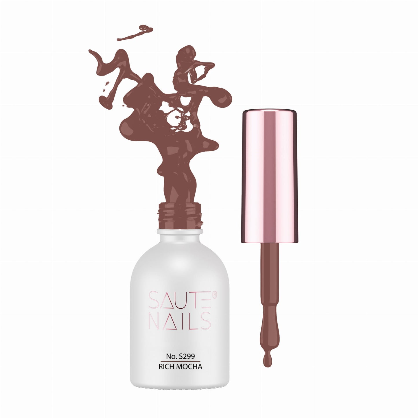 Mocha Essence esmaltes semipermanentes Saute Nails 4x8ml.