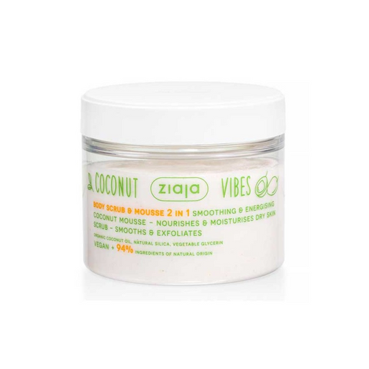 Exfoliante Corporal y Mousse 2 en 1 Ziaja Coconut & Orange Vibes 270ml
