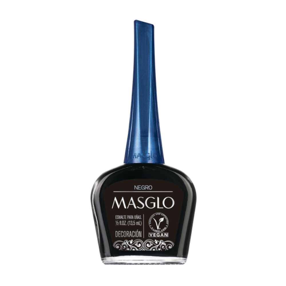 Negro Esmalte Tradicional Decoración Masglo 13,5ml.
