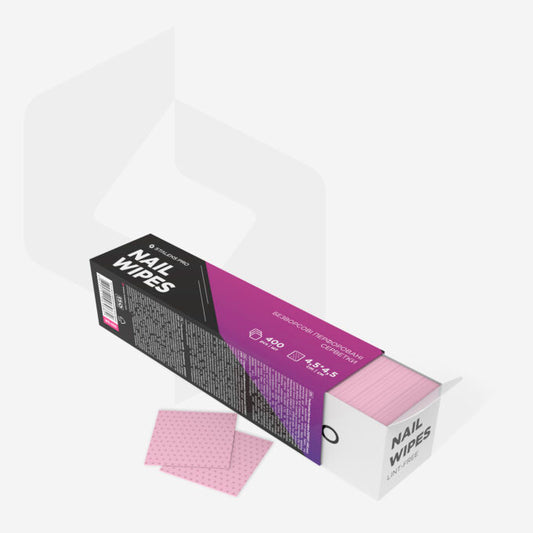 TOALLITAS PERFORADAS NAIL WIPES sin pelusa 400 ud.