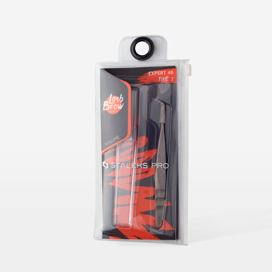 Pinza para extensiones de pestañas Expert 40-2 Staleks