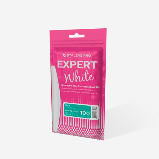 Lima Blanca Desechable Adhesiva Media Luna Expert 42 Staleks