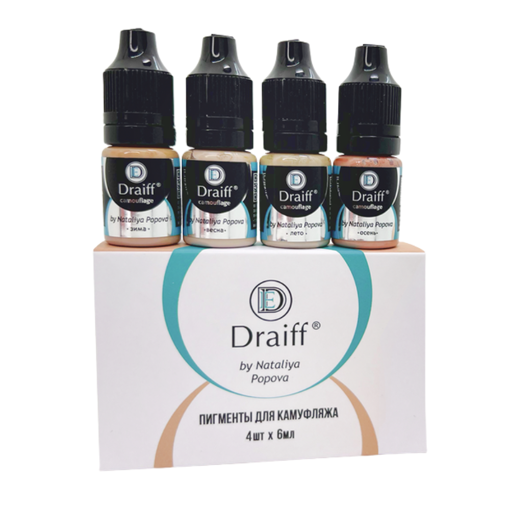 Set pigmentos de camuflaje para Pigmentos camuflaje para trabajos de camuflaje, corrección de vitíligo y uniformización de tonos en micropigmentación.