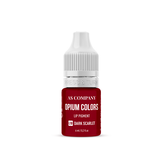 Dark Scarlet Opium Colors línea orgánica As Pigments