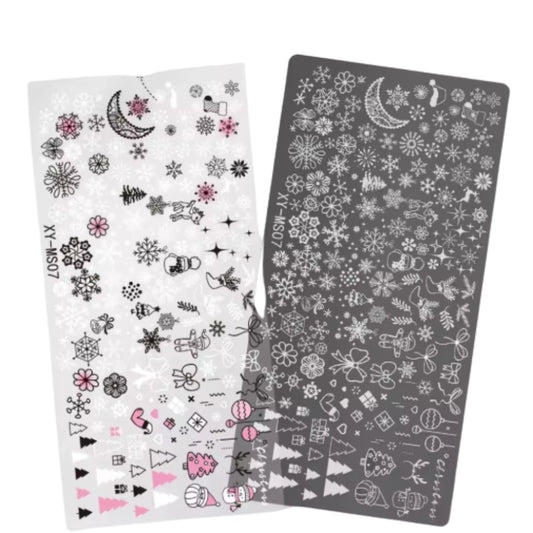 Placa Stamping Navidad