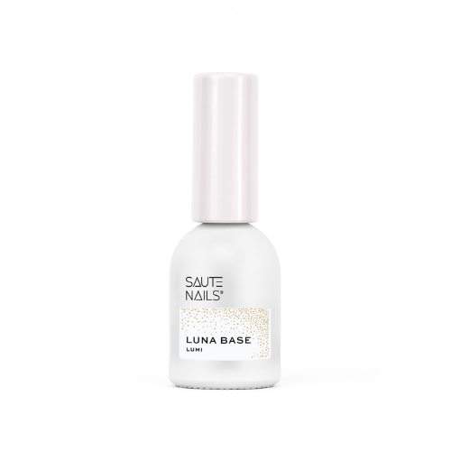 Base híbrida Luni Luna Saute Nails 8ml con efecto brillo galáctico