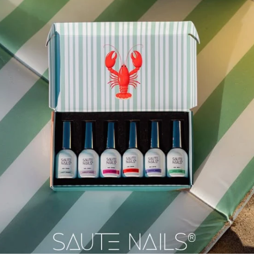 Colección The Saute Resort Saute Nails – Estuche con 6 esmaltes semipermanentes 5+1