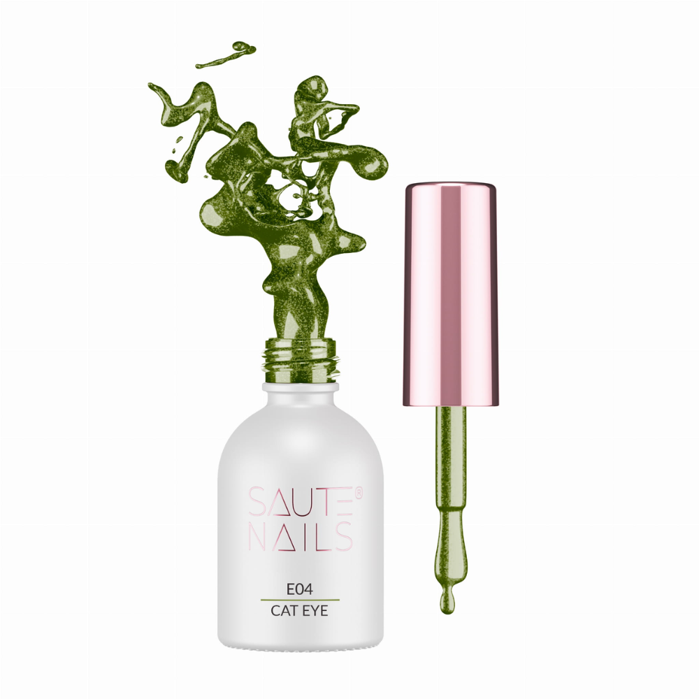 Cat Eye Effect esmaltes semipermanentes Saute Nails 4x8ml.
