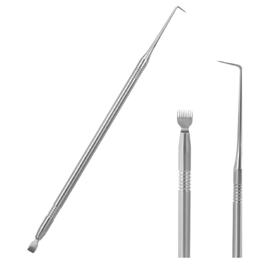 Herramienta 2 en 1 Lifting Pestañas Aguja L + Peine