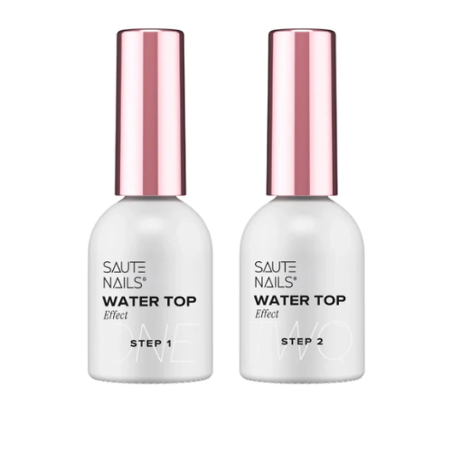 Water Top Set Step 1 + Step 2 | Efecto Agua Ultra Brillante Saute Nails