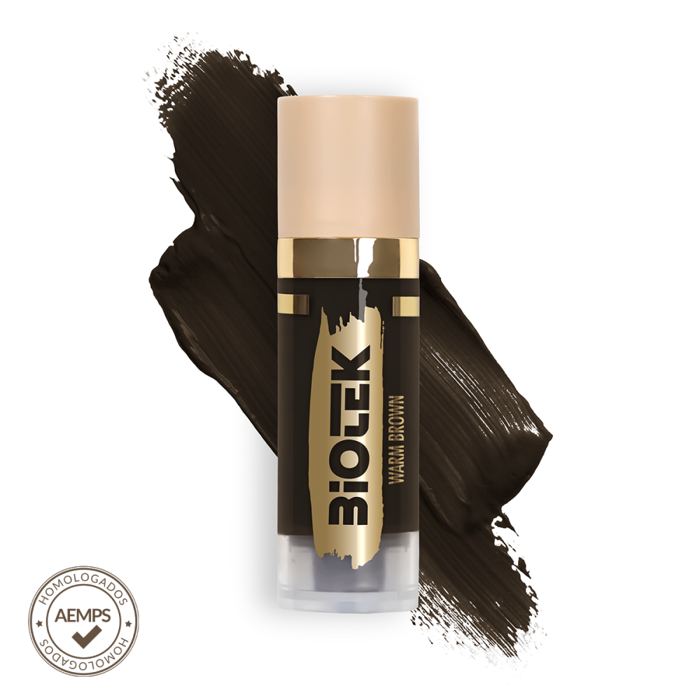 Warm Brown pigmento tono marrón cálido e intenso para micropigmentación de ojos/eyeliner y micropigmentación de cejas.