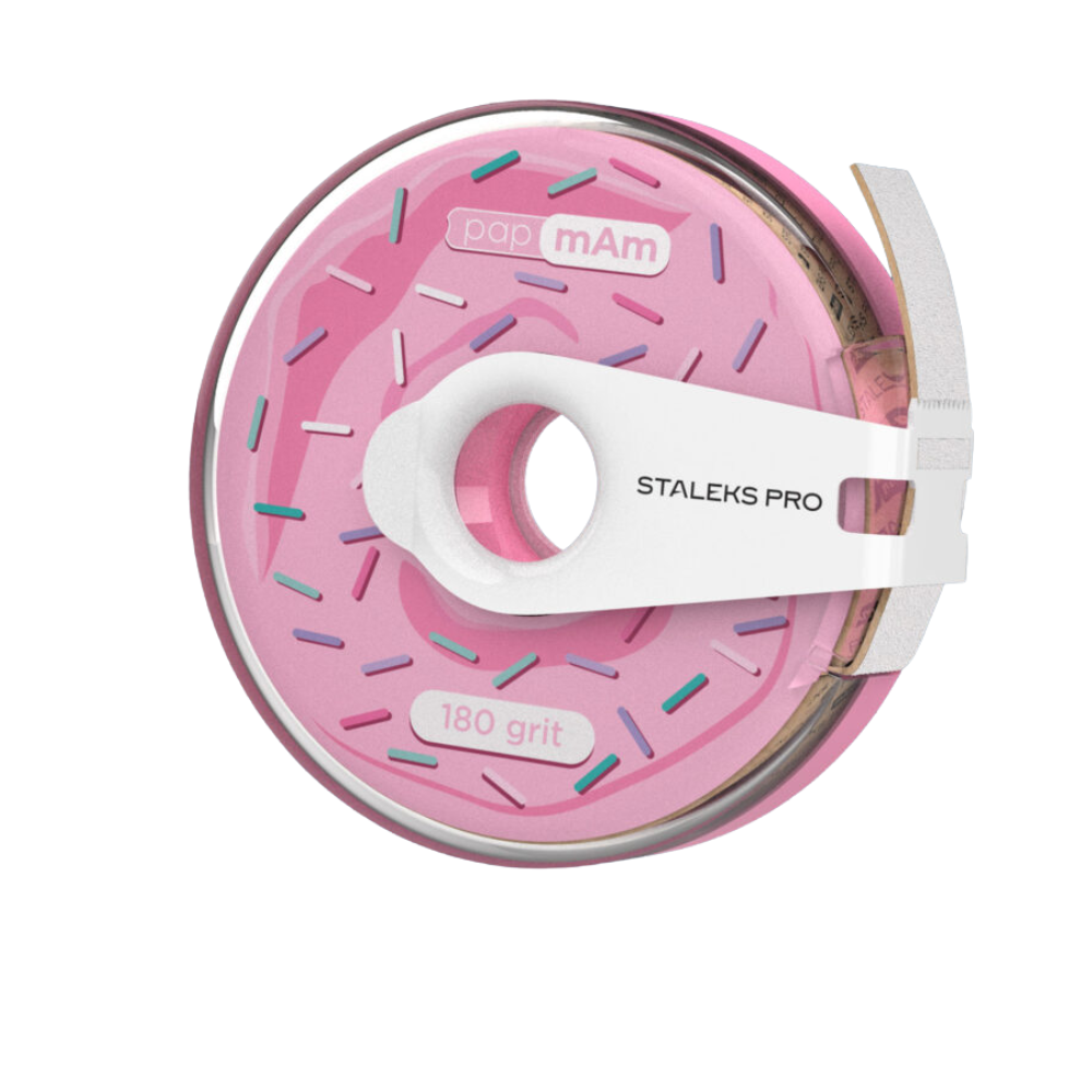 Cinta Abrasiva Blanca Desechable papmAm Expert con estuche Staleks