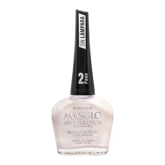 Blanco Nácar  Esmalte Gel Evolution  Masglo 13,5 ml.