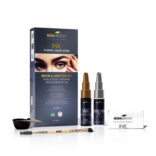 Kit Tinte Híbrido para Cejas y Pestañas Black Mina Brow