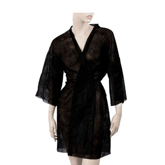 Bata Desechable Tipo Kimono con Cinturón