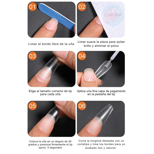 Pegamento para Tips uñas ultra fuerte