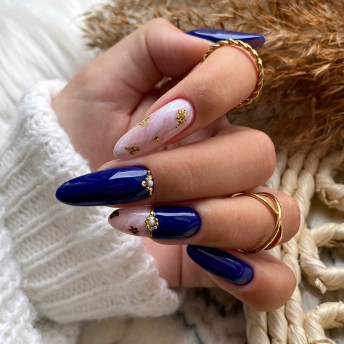 Storm Esmalte Semipermanente azul profundo Saute Nails 8ml libre HEMA TPO disponible tienda Alicante
