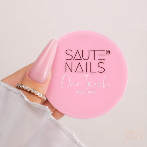 Pastel Pink One Touch Gel Constructor Saute Nails