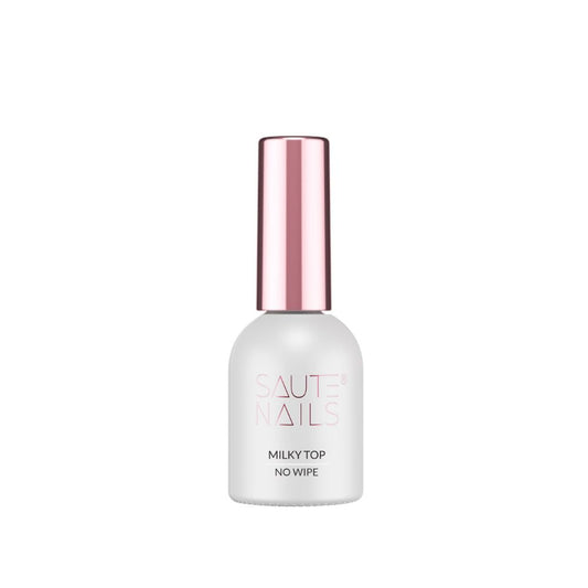 Top Milky No Wipe  Acabado Lechoso Natural Saute Nails 8ml.